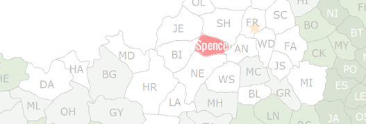 Spencer County Map