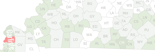 Carlisle County Map